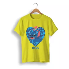 Remera: Stitch Love (hers) Memoestampados