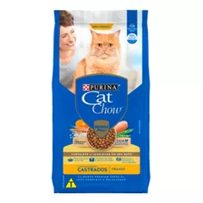 Alimento Cat Chow Castrados Para Gato Adulto Sabor Frango Em Sacola De 10.1kg