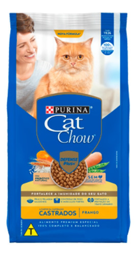 Alimento Cat Chow Castrados Para Gato Adulto Sabor Frango Em Saco De 10.1kg