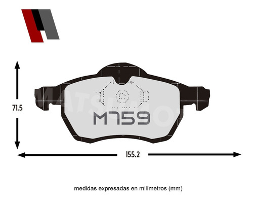 Pastilla De Freno Delanteras Chevrolet Chevy Urban 2009-10 Foto 3