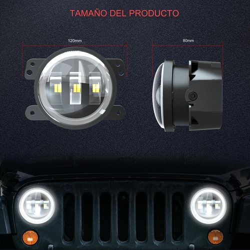 Luz De Conduccin Led De 4 Pulgadas Para Hummer H2 H3t 05-10 Foto 5