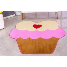 Tapete Em Pelúcia Decorativo Cupcake Pequeno Promoção