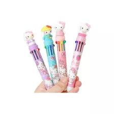 Lápiz Hello Kitty Sanrio Original 10 Colores En 1