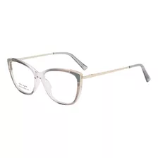Armação Oculos Feminino Luxo Estiloso Original Agst Promoção