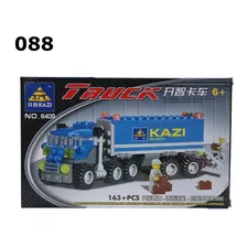 Quebra Cabeça Brinquedo Caminhao Lego Blocos Montar 163pçs