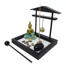 Jardim Zen Com Gongo E Buda Em Meditação Feng Shui 1961