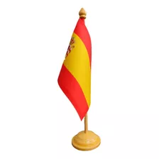 Bandeira Da Espanha De Mesa - 24 Cm