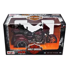 Harley Davison 2021 Dvo Tri Glide Rojo Escala 1:12 Maisto