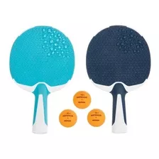 Kit Tenis De Mesa Ping Pong 2 Raquetes + 3 Bolinhas Ar Livre