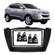 Moldura De Painel 2 Din Hyundai Ix35 Para Cd Dvd 2 Dins