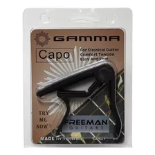 Capo Para Guitarra Clásica (nylon) Freeman Frgcp8 Negro