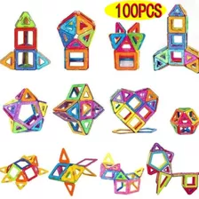Magnético, Kids 100pcs Puzzle Blocos De Construção