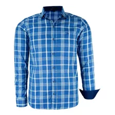 Camisa Xadrez Manga Longa Modelagem Confortável 100% Algodão