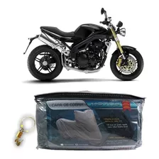 Capa Com Cadeado Cobrir Triumph Speed Triple 1050i G(206)