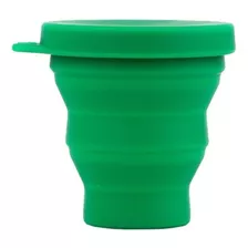 Copo Reutilizável De Silicone 200ml Verde Escuro