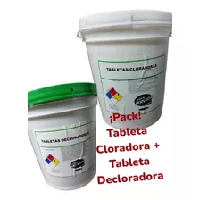 Pack De Cloradoras + Decloradoras Aguas Serv. Balde 32 Tab