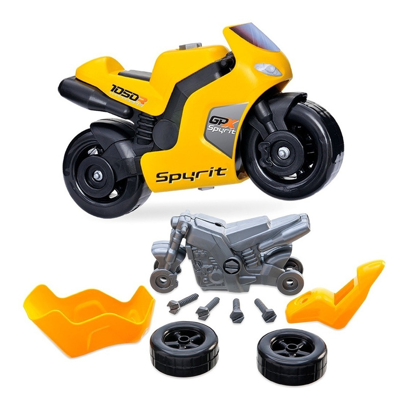 Moto Eletrica Infantil Xplast Speed Chopper 6V Branca Vermelha - Maçã Verde  Baby