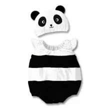 Disfraz Bebé Oso Osito Panda Con Gorro