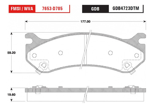 Kit Balatas D/t Cl Trw Avalanche 1500 4x4 2002 Foto 2