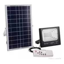 Foco Solar Led 100w Con Control Remoto Exteriores Y Envio