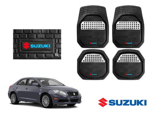 Tapetes 3d Logo Suzuki + Cubre Volante Kizashi 2010 A 2016 Foto 2