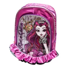 Mochila Ever After High Raven Queen Sainha Sestini Costas Cor Violeta