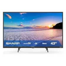 Pantalla Sharp 43 Pulgadas Smart Tv 4k Uhd Roku 4t-c43dl3ur