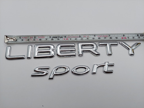 Emblemas Jeep Liberty Sport Letras Cromadas Del 2002 Al 2007 Foto 3