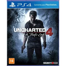 Jogo Uncharted 4 A Thiefs End Playstation 4 Ps4 Mídia Física