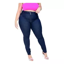 Calça Jeans Feminina Plus Size C/ Lycra Tamanho Grande