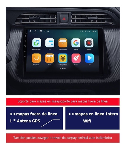 Radio Estreo Android Auto Gps Para Nissan Kicks Micra Versa Foto 2