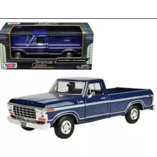 Motormax 1:24 1979 Ford F-150 Custom Azul/blanco Ind