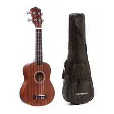 Hoffmann Ku-s/b Ukelele Soprano Sapele + Funda Acolchada 6pa