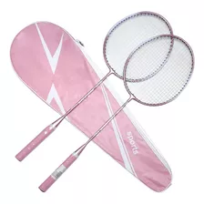 2pcs Raquetes De Badminton E Saco De Transporte Conjunto Bad