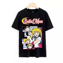 Polera Sailor Moon Estampada En Dtf Senshi Cod 005