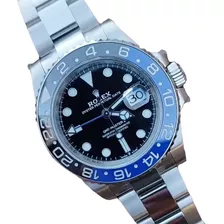 Reloj Compatible Con No Rolex Gmt Batman Suizo