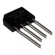 20x Rs207 Puente Rectificador 2a 1000v Pines En Linea