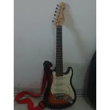 Guitarra Eléctrica Stratocaster Para Niños Con Funda