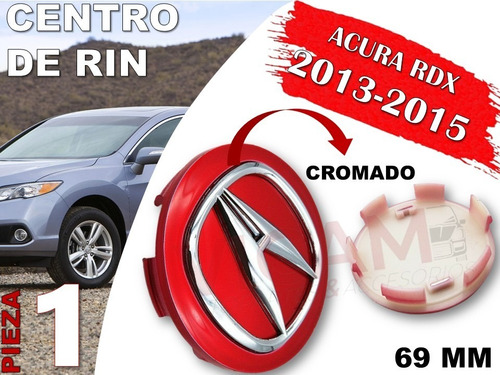 Centro De Rin Acura Rdx 2013-2015 69 Mm (rojo) Foto 2