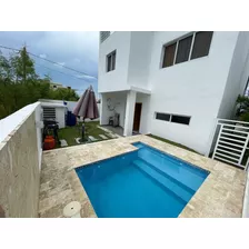 Alquilo Villa De 3 Niveles Amueblada Full En Próximo A Down Town En Punta Cana En Complejo Costa Cana