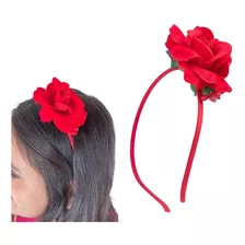 Arquinho De Cabelo Feminino Acessórios Leve Vermelho Luxo