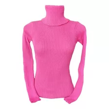 Blusa Feminina Cacharrel Canelada Trico Tricot Gola Alta