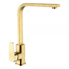 Torneira Gourmet Para Cozinha Giratoria Monocomando Dourado