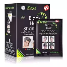 Hair Black Shampoo Cubre Cana Cabello Contiene 10 Sobres 