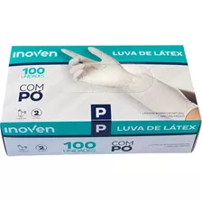 Luva De Látex Descartável Com Pó Procedimentos 100un