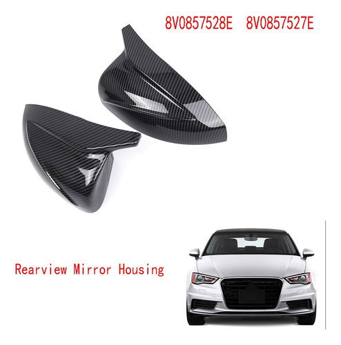 Carcasa De Espejo Retrovisor Para Audi A3 S3 Rs3 14-20 Foto 6