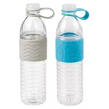 Hidra Botella De Agua Resuable 20 Oz 2 Pack Azul Gris