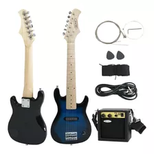 Guitarra Eléctrica Azul De 30 Con Amplificador Much 