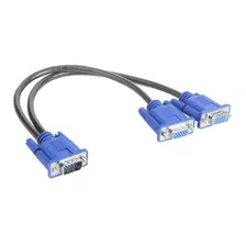 Lote 20un Cabo Vga Adaptador Y 1 X2 Saidas Splitter Atacado