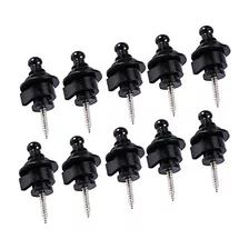 10pcs Cabeza Redonda Correa Cerraduras Y Botones Guitarra Ba